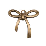 WYSIWYG 10pcs 25x24mm 2 Colors Bow Knot Charms Bow Tie Handmade Charms For Jewelry Making