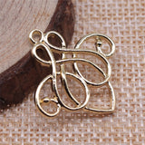 WYSIWYG 10pcs 25x24mm KC Gold Color Geometry Charms Pendant For Jewelry Making Earring Making Accessories