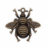 WYSIWYG 10pcs 25x25mm Antique Gold Color Antique Bronze Color Antique Silver Color Bee Charms For Jewelry Making