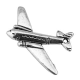 WYSIWYG 10pcs 25x31mm Airplane Charm Pendants For Jewelry Making Antique Silver Color Aircraft Pendants Charm Aircraft
