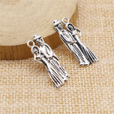 WYSIWYG 10pcs 26x10mm Lover Charms Antique Silver Color Pendant Charms For Jewelry Making Jewelry Accessories