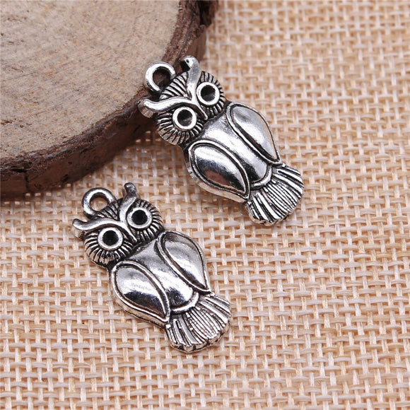 WYSIWYG 10pcs 26x13mm Owl Charms Pendants For Jewelry Making DIY Jewelry Findings Jewelry Accessories