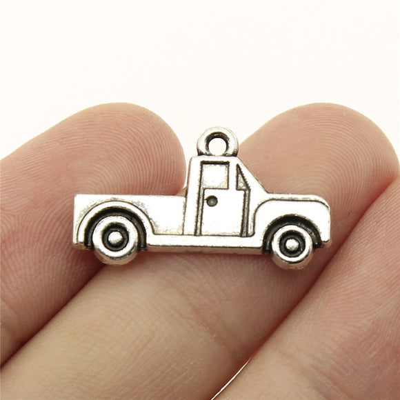 WYSIWYG 10pcs 26x14mm Antique Silver Color Pickup Charm Pickup Car Charm Pickup Truck Charm For Jewelry Making