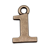 WYSIWYG 10pcs 26x16mm Lucky Number 0~9 Charms Pendant Antique Bronze Color Handmade Craft Finding For Necklace Keychain Making