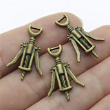 10pcs 26x17mm Pendant Wine Opener Wine Bottle Opener Charm Pendants For Jewelry Making Wine Opener Pendants ef4118