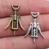 10pcs 26x17mm Pendant Wine Opener Wine Bottle Opener Charm Pendants For Jewelry Making Wine Opener Pendants ef4118