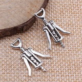 10pcs 26x17mm Pendant Wine Opener Wine Bottle Opener Charm Pendants For Jewelry Making Wine Opener Pendants ef4118