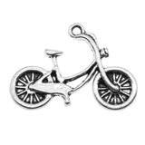 WYSIWYG 10pcs 26x18mm Bicycle Charms Antique Silver Color Pendant Charms For Jewelry Making Jewelry Accessories