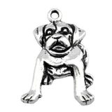 WYSIWYG 10pcs 26x18mm Dog Charms Antique Silver Color Pendant Charms For Jewelry Making Jewelry Accessories
