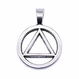 WYSIWYG 10pcs 26x19mm Antique Silver Color Triangle Symbol Charms Pendant For Jewelry Making DIY Jewelry Findings