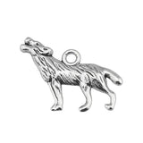 WYSIWYG 10pcs 26x20mm Charm Howl Wolf 3 Colors Wolf Howl Charms Animal Howl Wolf Pendant Charms For Jewelry Making