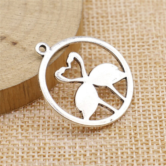 WYSIWYG 10pcs 26x30mm Flamingo Charms Antique Silver Color For Jewelry Making Zinc Alloy Charms Pendant DIY Jewelry Findings