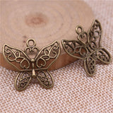 WYSIWYG 10pcs 26x31mm Butterfly Charms Pendants For Jewelry Making DIY Jewelry Findings Jewelry Accessories