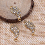 WYSIWYG 10pcs 27x12mm Connector Charms Gold Color For DIY Jewelry Making Zinc Alloy Charms Pendant Jewelry Findings