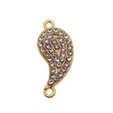 WYSIWYG 10pcs 27x12mm Connector Charms Gold Color For DIY Jewelry Making Zinc Alloy Charms Pendant Jewelry Findings