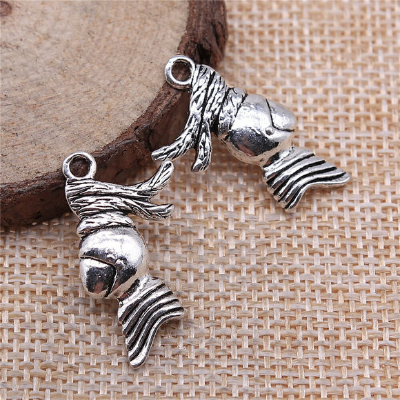 WYSIWYG 10pcs 27x14mm Fighting Helmet Charms Antique Silver Color Pendant Charms For Jewelry Making Jewelry Findings
