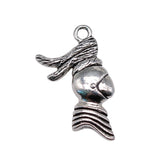 WYSIWYG 10pcs 27x14mm Fighting Helmet Charms Antique Silver Color Pendant Charms For Jewelry Making Jewelry Findings
