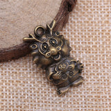 WYSIWYG 10pcs 27x16mm Dragon Charms For Jewelry Making Antique Bronze Color Charms Pendants Jewelry Accessories