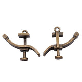 WYSIWYG 10pcs 27x20mm Dentists Bed Charms For Jewelry Making Antique Bronze Color Charms Pendants Jewelry Accessories