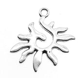 WYSIWYG 10pcs 27x20mm Pendant Sun Sun Charm Pendants For Jewelry Making Antique Silver Color Sun Pendants