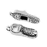 10pcs 27x9mm 2 Colors Antique Bronze Plated Sneaker Charms 3D Running Shoe Charms Sneaker Shoe Charms EF4184