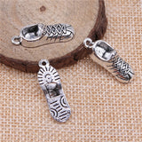 10pcs 27x9mm 2 Colors Antique Bronze Plated Sneaker Charms 3D Running Shoe Charms Sneaker Shoe Charms EF4184