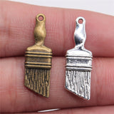 WYSIWYG 10pcs 27x9mm Pendant Paint Brush Paint Brush Charm Pendants For Jewelry Making Antique Silver Color Brush Pendants