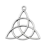 WYSIWYG 10pcs 28mm Charm Triquetra Amulet 4 Colors Triquetra Symbol Charms Triquetra Symbol Pendant For Jewelry Making