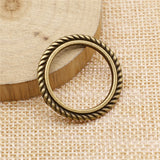 WYSIWYG 10pcs 28mm Circle Connector Charm Pendants For Jewelry Making Antique Silver Color Circle Pendants