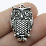 WYSIWYG 10pcs 28x18mm 2 Colors Antique Silver Color Antique Bronze Plated Owl Pendants Charm Owl Pendant Owl Charm Pendant