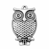 WYSIWYG 10pcs 28x18mm 2 Colors Antique Silver Color Antique Bronze Plated Owl Pendants Charm Owl Pendant Owl Charm Pendant