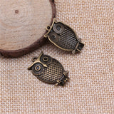 WYSIWYG 10pcs 28x18mm 2 Colors Antique Silver Color Antique Bronze Plated Owl Pendants Charm Owl Pendant Owl Charm Pendant