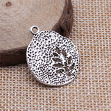 WYSIWYG 10pcs 28x23mm Pendant Tree Tree Charm Pendants For Jewelry Making Antique Silver Color Tree Pendants