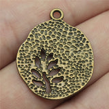 WYSIWYG 10pcs 28x23mm Pendant Tree Tree Charm Pendants For Jewelry Making Antique Silver Color Tree Pendants