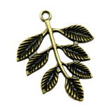 WYSIWYG 10pcs 28x35mm Branch Charms For Jewelry Making Antique Bronze Color Charms Pendants Jewelry Accessories