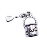 10pcs 28x9mm Antique Silver Color Beach Bucket Shovel Charms Pendant For Jewelry Making DIY Jewelry Findings ef4791