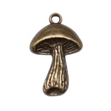 WYSIWYG 10pcs 29x18mm Antique Silver Color Mushroom Charms For Jewelry Making