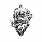WYSIWYG 10pcs 29x18mm Santa Claus Charms Antique Silver Color Pendant Charms Jewelry Findings For Jewelry Making