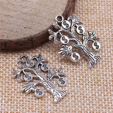 WYSIWYG 10pcs 29x22mm Money Tree Charms For Jewelry Making Antique Gold Color Antique Silver Color Charm Jewelry Accessories