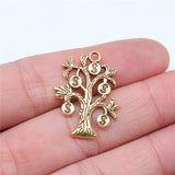 WYSIWYG 10pcs 29x22mm Money Tree Charms For Jewelry Making Antique Gold Color Antique Silver Color Charm Jewelry Accessories