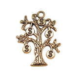 WYSIWYG 10pcs 29x22mm Money Tree Charms For Jewelry Making Antique Gold Color Antique Silver Color Charm Jewelry Accessories