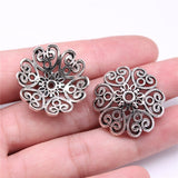 10pcs 29x29x9mm Big Bead Caps For DIY Jewelry Making Antique Silver Color Jewelry Findings Jewelry Accessories EF3903
