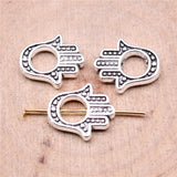 WYSIWYG 10pcs 3 Colors 13x15mm Hamsa Hand Small Hole Beads Plam Beads DIY Jewelry Making Accessories
