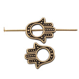 WYSIWYG 10pcs 3 Colors 13x15mm Hamsa Hand Small Hole Beads Plam Beads DIY Jewelry Making Accessories