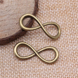 WYSIWYG 10pcs 30x12mm 5 Colors Antique Gold Color Antique Silver Color Antique Bronze Infinity Charm Infinity Connector Charm