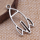 WYSIWYG 10pcs 30x16mm Antique Silver Color Rocket Charms Pendant For Jewelry Making DIY Jewelry Findings