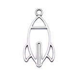 WYSIWYG 10pcs 30x16mm Antique Silver Color Rocket Charms Pendant For Jewelry Making DIY Jewelry Findings