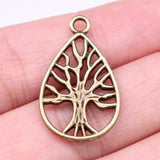 WYSIWYG 10pcs 30x18mm Antique Silver Color Tree Of Life Charms Pendant For Jewelry Making DIY Jewelry Findings