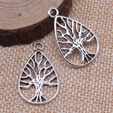 WYSIWYG 10pcs 30x18mm Antique Silver Color Tree Of Life Charms Pendant For Jewelry Making DIY Jewelry Findings