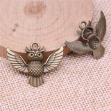 WYSIWYG 10pcs 30x24mm Owl Charms For Jewelry Making Antique Silver Plated Antique Bronze Color Jewelry Findings